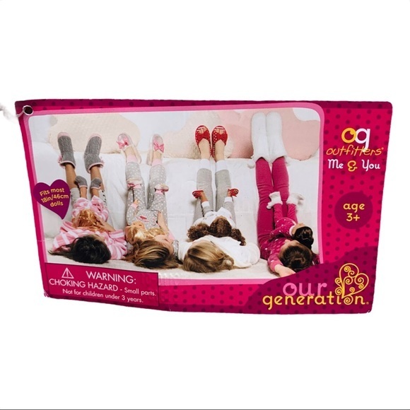 OUR GENERATION Dolly and Me matching slippers S - Picture 3 of 4